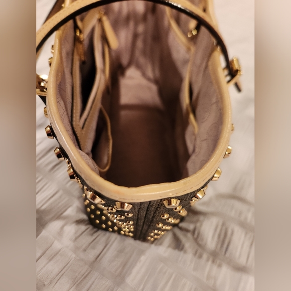 Micheal kors Studded Brown - gold tote - shoulder bag. RARE COLLECTION! Tags on - Picture 5 of 9